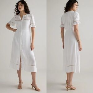 Quince White Midi Dress